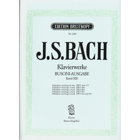 Bach/Busoni - Opere Per Pianoforte Vol. XIX