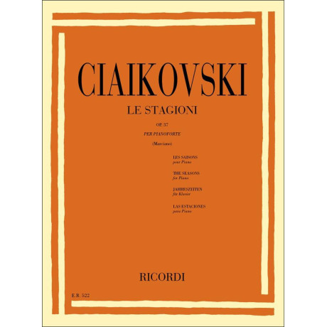 Ciaikovski - Le Stagioni Op.37 per Pianoforte