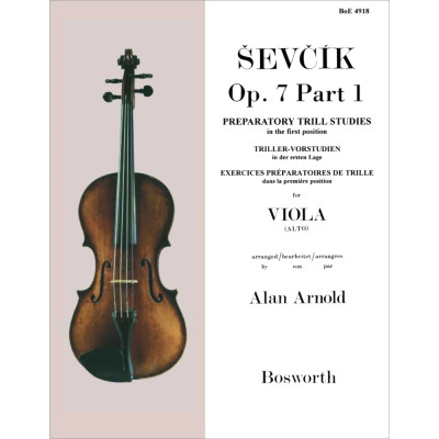 Otakar Ševčík - Studi preparatori al trillo in prima posizione per viola - Opus 7 Part 1