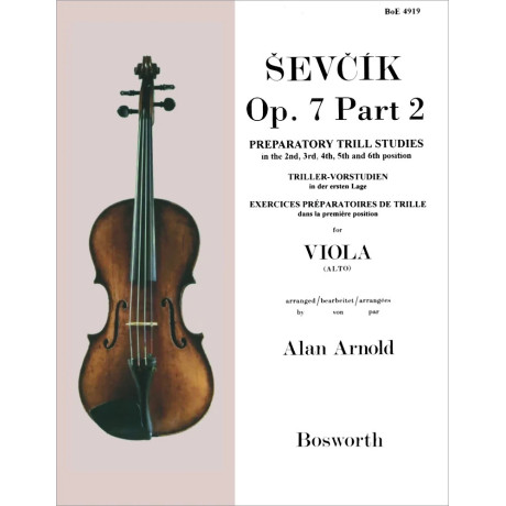 Otakar Ševčík - Preparatory Trill Studies in the First Position for Viola - Opus 7 Part 2