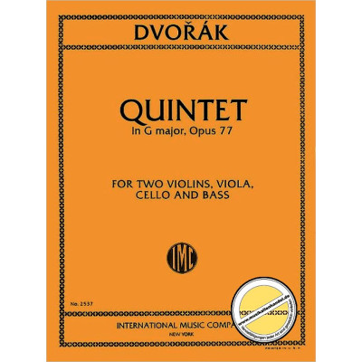 Dvorak - String Quintett Op.77 in Sol Maggiore