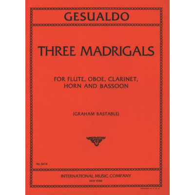 Gesualdo - 3 Madrigali per Quintetto di Fiati