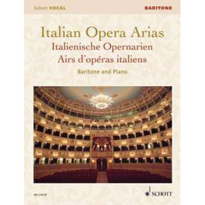 Autori Diversi - Italian Opera Arias per Canto e Piano Baritono