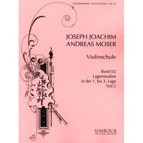 Joachim J. - Moser A. - Scuola del violino - Libro 1 Parte 2