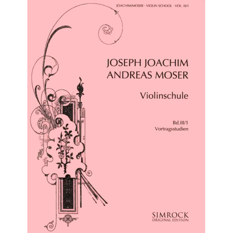 Joachim J. - Moser A. - Scuola del violino - Libro 3 Parte 1