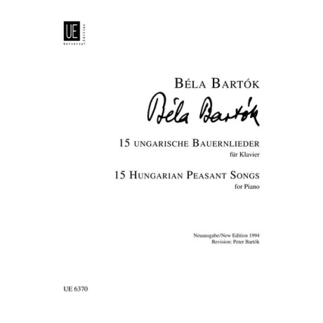 Bartok - 15 Canzoni Popolari Ungheresi Per Pianoforte