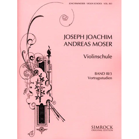 Joachim J. - Moser A. - Violin School - Book 3 Part 3