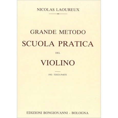 Nicolas Laoureux - Scuola pratica del violino - Parte III