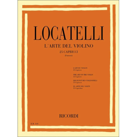 Pietro Antonio Locatelli - The Art of the Violin - 25 Caprices taken from the 12 Concertos, Op. 3