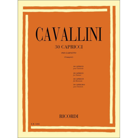 Cavallini - 30 Capricci per Clarinetto