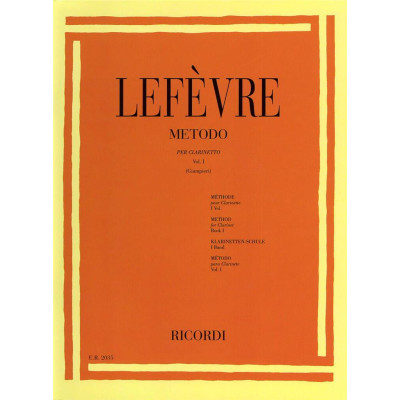 Lefevre - Metodo per Clarinetto Vol.1