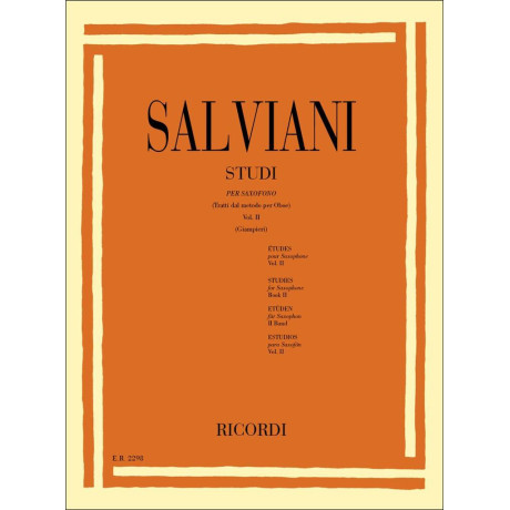 Salviani - Studi per Saxofono Vol.2