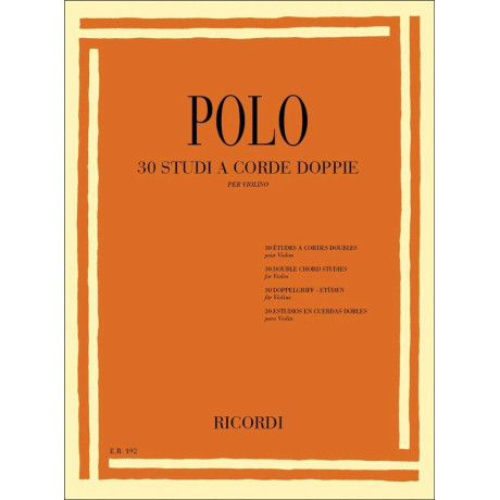 Polo - 30 Studies in double stops for Violin