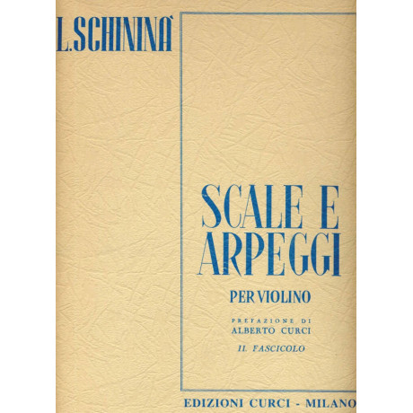 Schininà - Scale e arpeggi per violino - Fascicolo 2