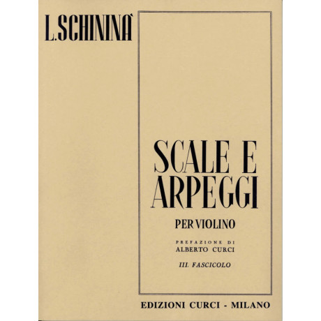 Schininà - Scales and Arpeggios for Violin - Book 3