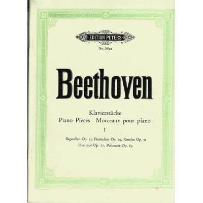 Beethoven -  Composizioni Per Pianoforte Vol.1