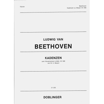 Beethoven - Cadenze Piano Concerto KV466 di Mozart