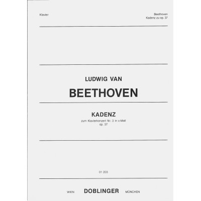 Ludwig van Beethoven - Cadenza for Piano Concerto No. 3, Op. 37