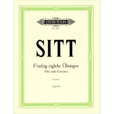 Hans Sitt - 50 Daily Exercises for Violin Op. 98