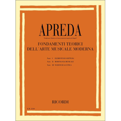 Apreda - Fondamenti Teorici Dell'Arte Musicale Moderna