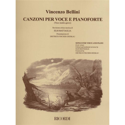 Bellini - Canzoni per Voce Medio-Grave e Pianoforte