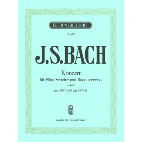 Bach - Concerto in Mi Minore per Flauto e Pianoforte