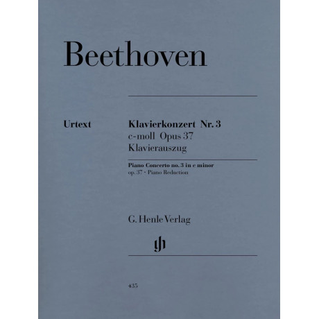 Ludwig van Beethoven - Concerto per pianoforte n. 3 in do minore op. 37 - Riduzione per due pianoforti - Edizione Urtext