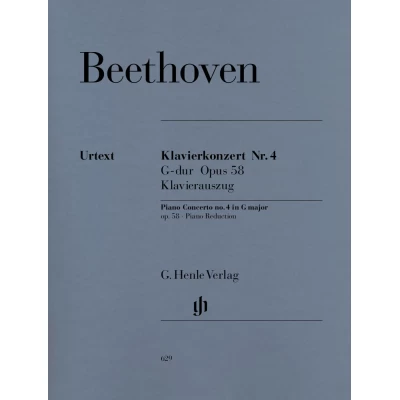 Ludwig van Beethoven - Concerto per pianoforte n. 4 in sol maggiore op. 58 - Riduzione per due pianoforti - Edizione Urtext