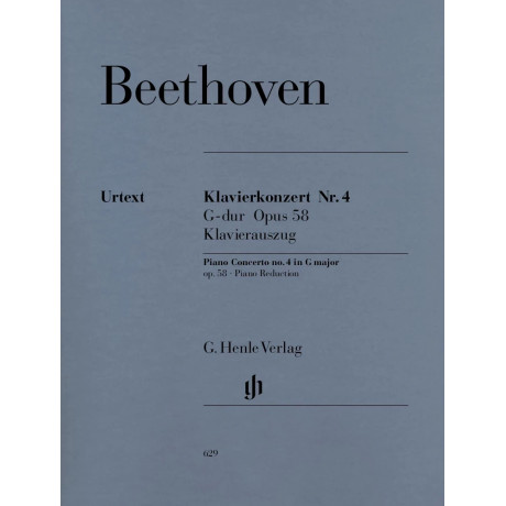 Ludwig van Beethoven - Concerto per pianoforte n. 4 in sol maggiore op. 58 - Riduzione per due pianoforti - Edizione Urtext