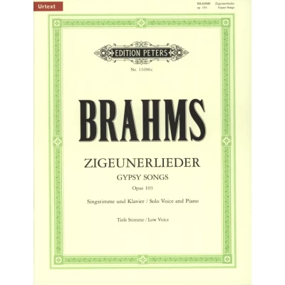 Brahms - Zigeunerlieder Op.103 per Canto e Piano