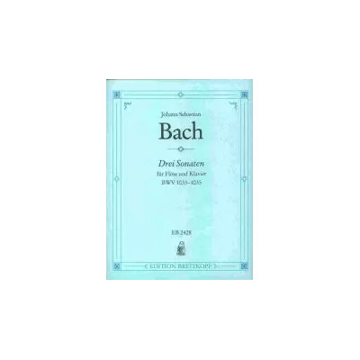 Bach - 3 Sonate Per Flauto e Pianoforte