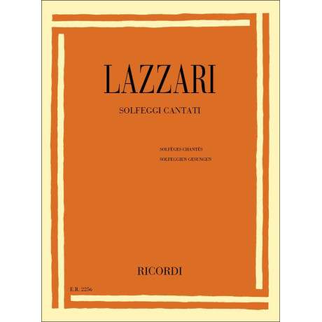 Lazzari - Solfeggi Cantati