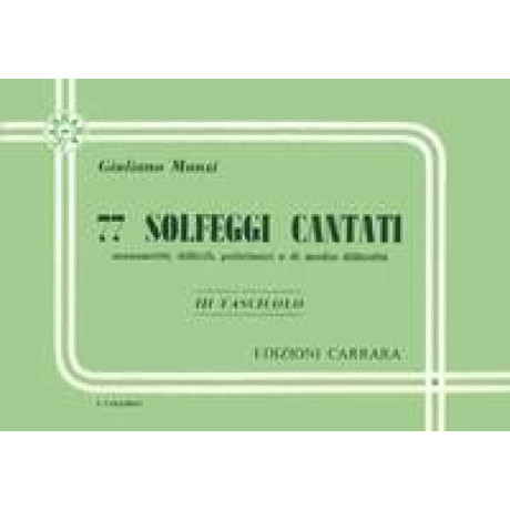 Manzi - 77 Solfeggi Cantati Vol.3