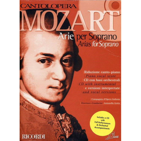 Mozart - Cantolopera Arie per Soprano per Canto e Pianoforte