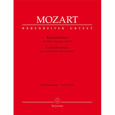 Mozart - Arie da Concerto per Mezzosoprano e Contralto per Canto e Piano