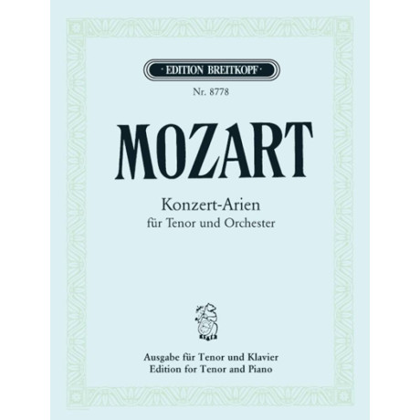 Mozart - Arie da Concerto Tenore per Canto e Piano
