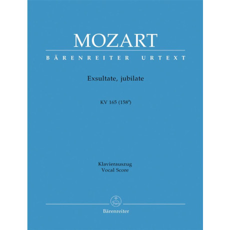 Mozart - Exsultate,Jubilate KV 165 per Canto e Piano