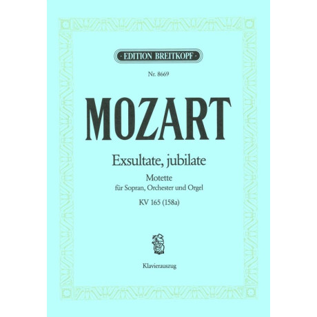 Mozart - Exsultate,Jubilate KV 165 per Canto e Piano