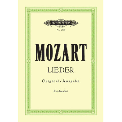 Mozart - Lieder per Canto e Piano