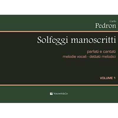 Pedron - Solfeggi Manoscritti Vol.1