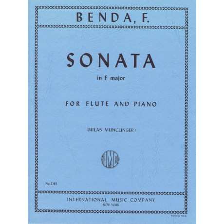 Benda - Sonata in Fa Maggiore Per Flauto e Pianoforte