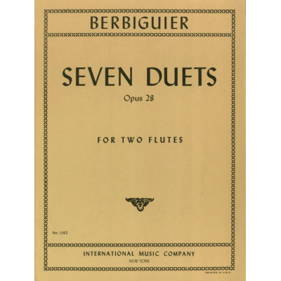 Berbiguier 7 Duetti Op.28 Per Due Flauti