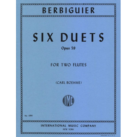 Berbiguier 6 Duetti Op.59 Per Due Flauti