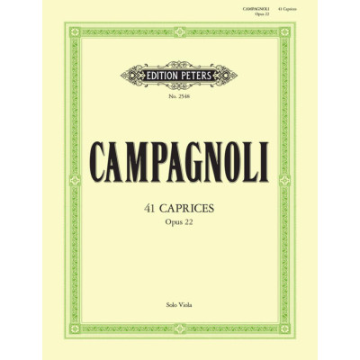 Campagnoli - 41 Capricci Op.22 per Viola