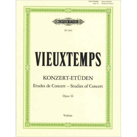 Henri Vieuxtemps - Concert Studies Op. 16 - for Violin