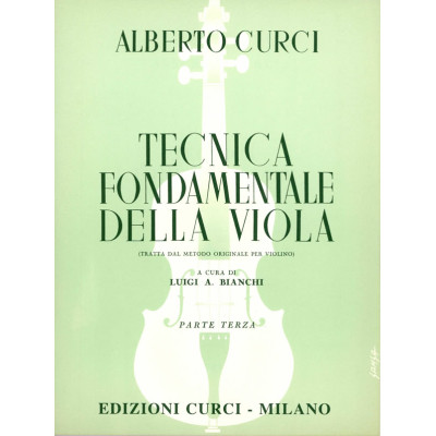 Curci - Tecnica Fondamentale della Viola 3°