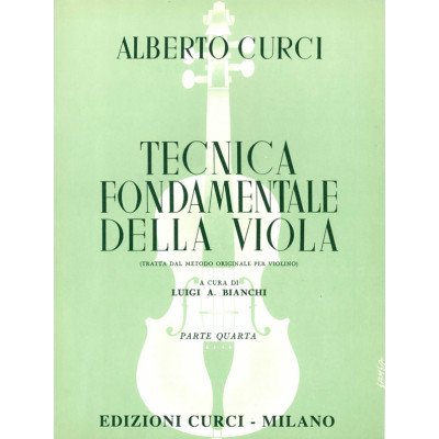 Curci - Tecnica Fondamentale della Viola 4°