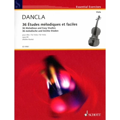 Dancla - 36 Studi Facili e Melodici Op.84 per Viola