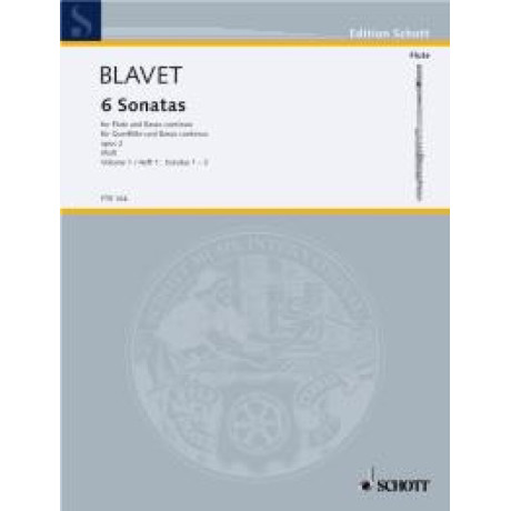 Blavet - 6 Sonate Vol.1 Per Flauto e Pianoforte