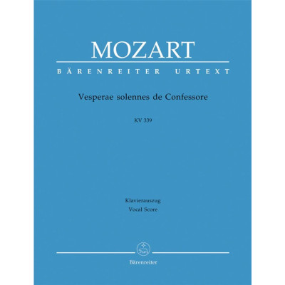 Mozart - Vesperae Solennes de Confessore KV 339 per Canto e Piano